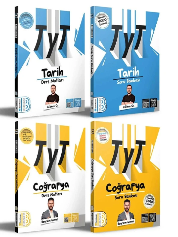 2025 TYT Tarih - Coğrafya Ders Notları ve Soru Bankası Seti Benim Hocam