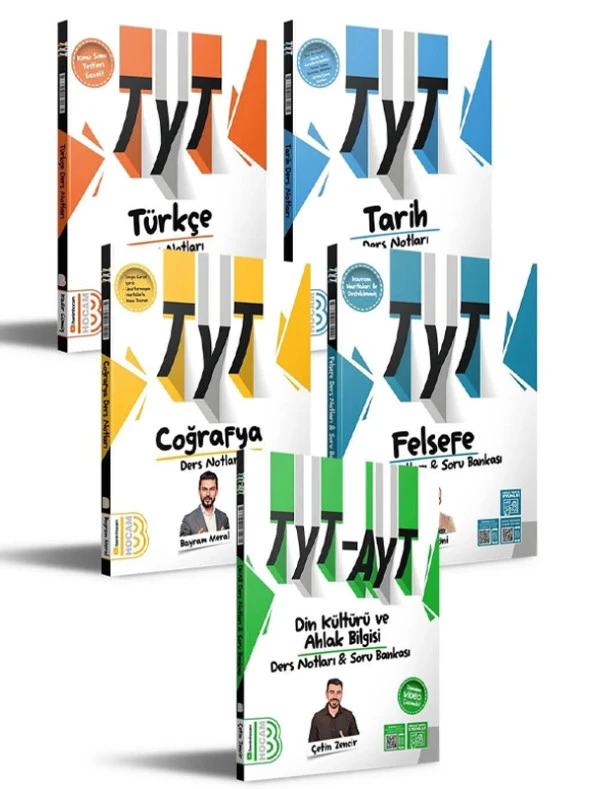 2025 TYT Türkçe - Tarih - Coğrafya - Felsefe ve Din Kültürü Ders Notları Seti Benim Hocam - 1