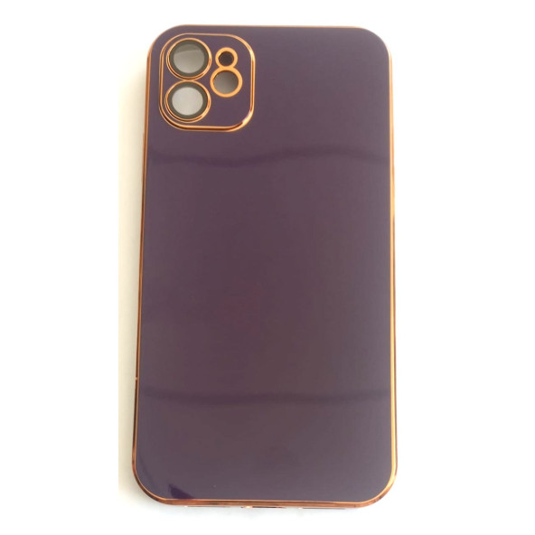 iPhone 11 Uyumlu Parlak Tasarımlı Yumuşak Altın Yaldızlı Kılıf - Resim 5