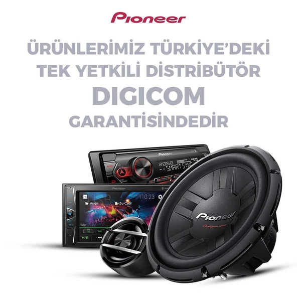 Pıoneer MVH-181UB Oto Teyp USB Kumanda Radyo AUX App Kontrol Çıkarılabilir Başlık Digicom Garantili - 7