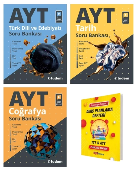 AYT Edebiyat Tarih Coğrafya Sözel 3lü Soru Bankası Seti