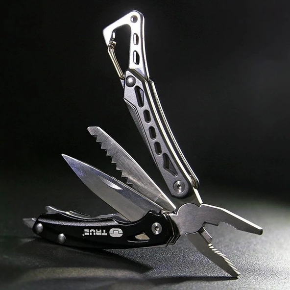 True Utility TU 180K Seven Çakılı Pense | Multi Tool - 7