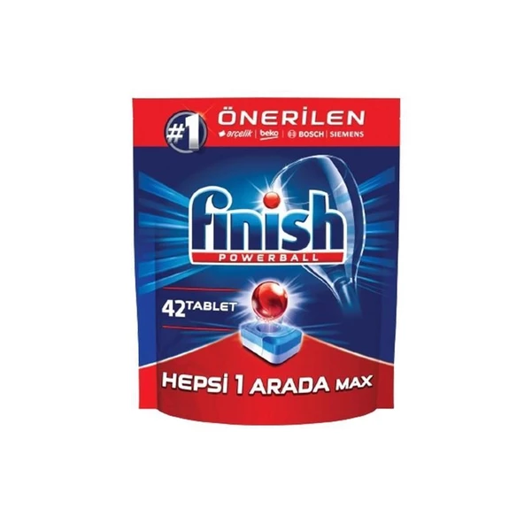 Finish Bulaşık Makinesi Tableti Hepsi 1 Arada Max 42 Tablet