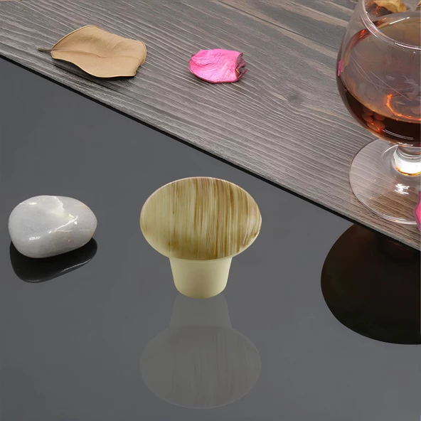 Mantar Düğme Sert Plastik Kayın Dolap Mobilya Mutfak Dolabı Çekmece Dolap Kapak Kulpu Kulbu Kulp - 6