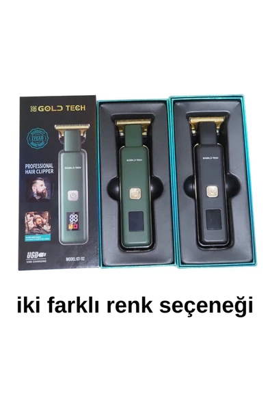 Turbo serisi dijital şarj göstergeli pro saç sakal vucut kıl kesme makinesi - 8