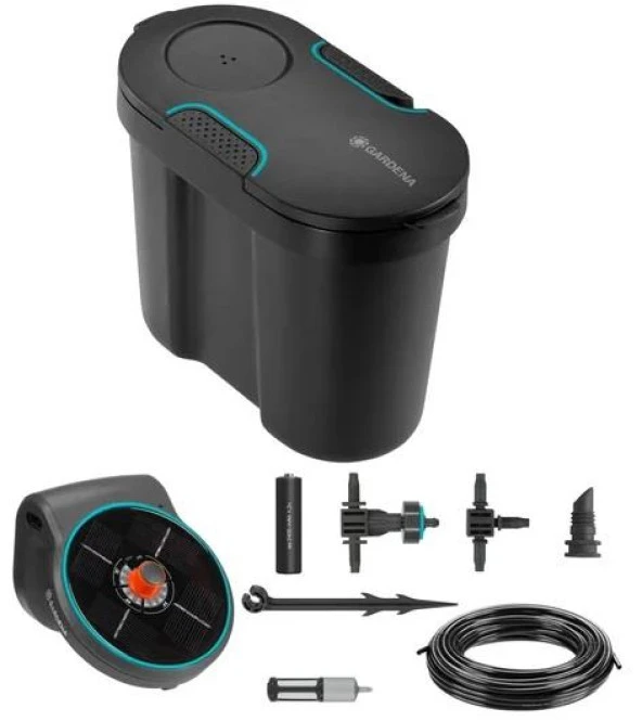 Gardena 13301-20 AquaBloom Güneş Enerjili Sulama Seti