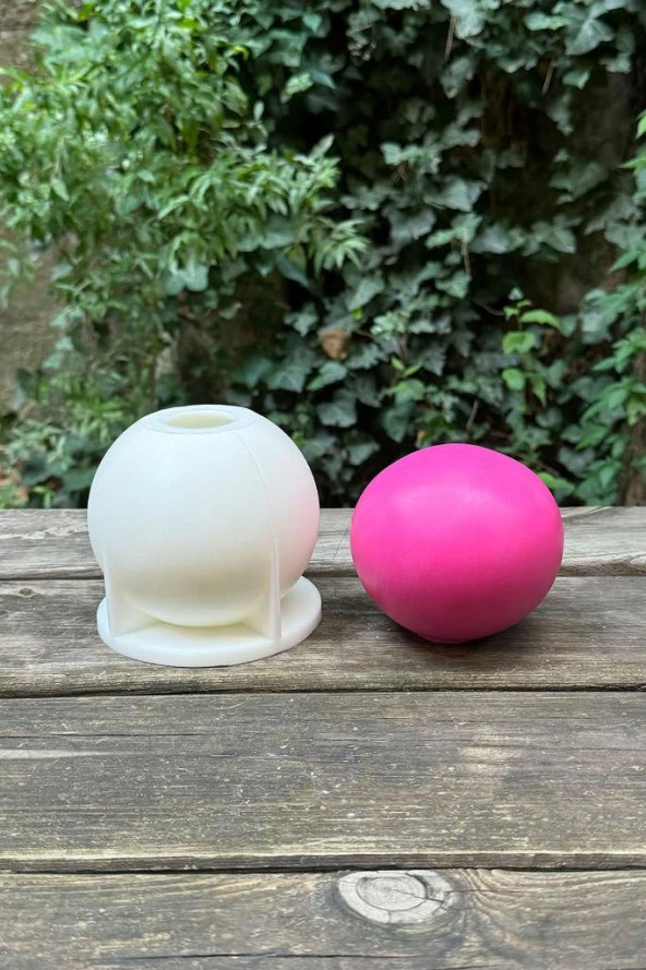 Küre 10cm Çap Silikon Mum Kalıbı - 4