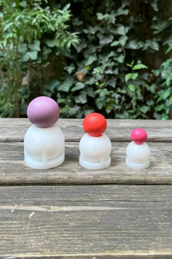 Küre Üçlü Silikon Mum Kalıp Seti - Resim 3