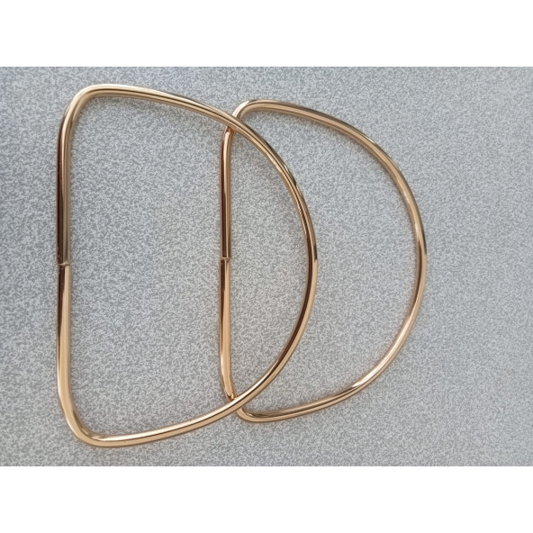 Gold Metal D Model 13 cm Çanta Sapı - 2