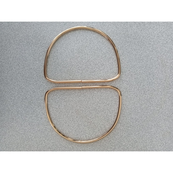 Gold Metal D Model 13 cm Çanta Sapı - 5