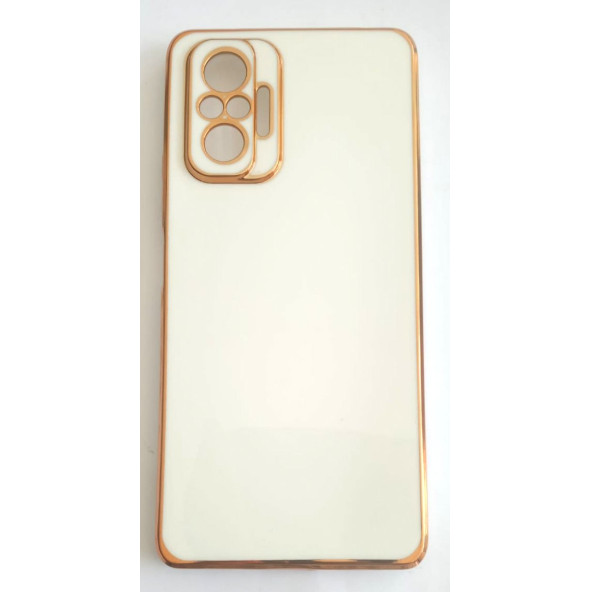 Xiaomi Redmi Note 10 Pro Parlak Yumuşak Altın Yaldızlı Kılıf - 5