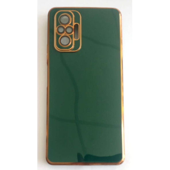 Xiaomi Redmi Note 10 Pro Parlak Yumuşak Altın Yaldızlı Kılıf - 6