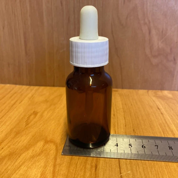 30 Ml Plastik Damlalıklı Amber Cam Şişe , 30Cc Kahverengi Cam Şişe Damlalıklı x 6 Adet - 4