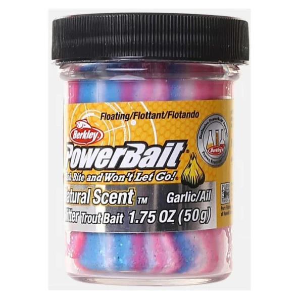 Berkley PowerBait Doğal Kokulu Glitter (Simli) Alabalık Hamuru - Captain America