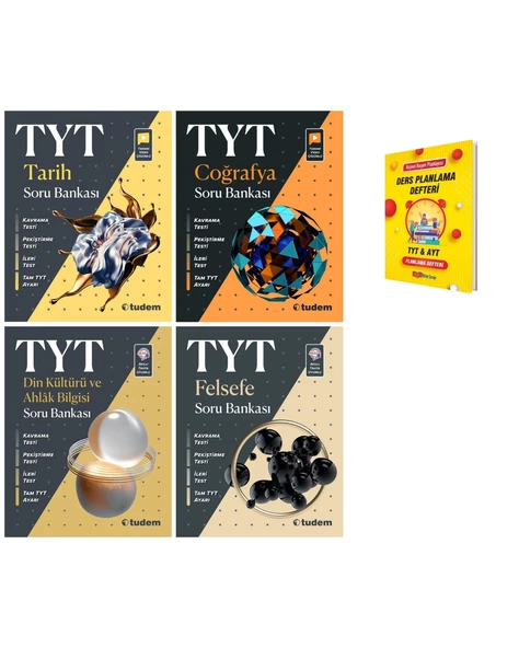 TYT Tarih Coğrafya Felsefe ve Din 4lü Sözel Soru Bankaları ürün görseli