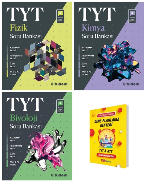 TYT Fizik Kimya ve Biyoloji 3lü Soru Bankası
