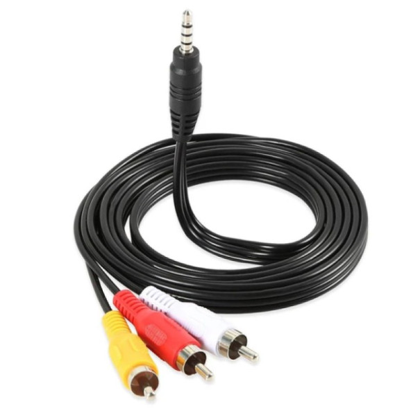 AV KABLO 3RCA AUX 3.5MM KISA JACK (TÜPLÜ TVYE HD UYDU BAĞLAR) - 2