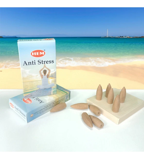 Anti Stress Back Flow Geri Akışlı Konik Tütsü Mumu 10'lu Karbonsuz