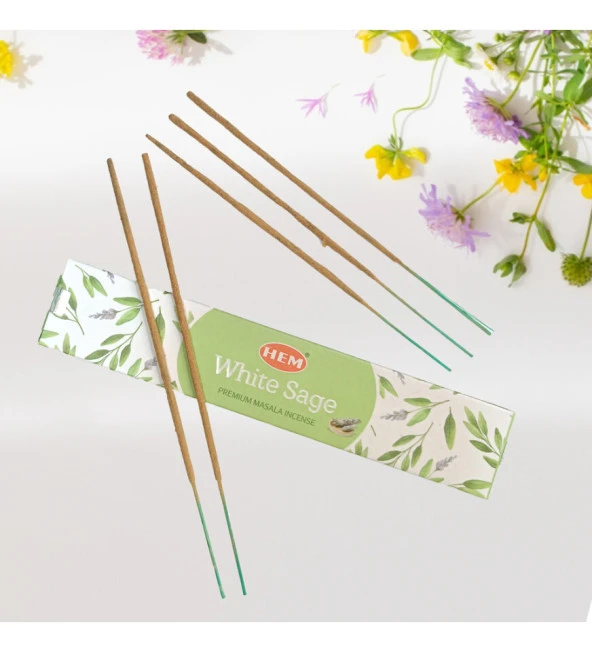 Adaçayı (White Sage) 10'lu Çubuk Tütsü Karbonsuz ürün görseli