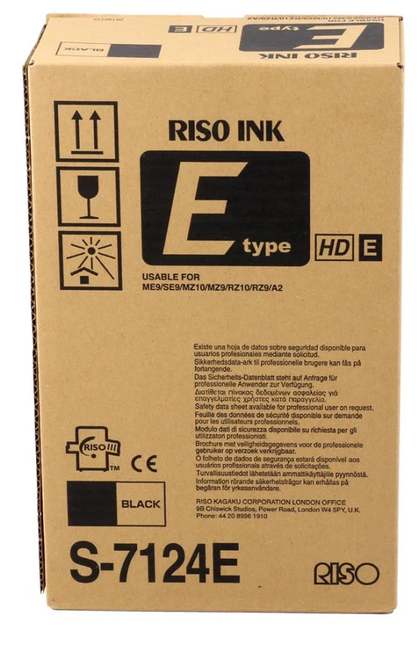 Riso S-8134- 6870 -7124 RZ 970-6870 SF-9390 Orjinal Mürekkep E type HD Z type