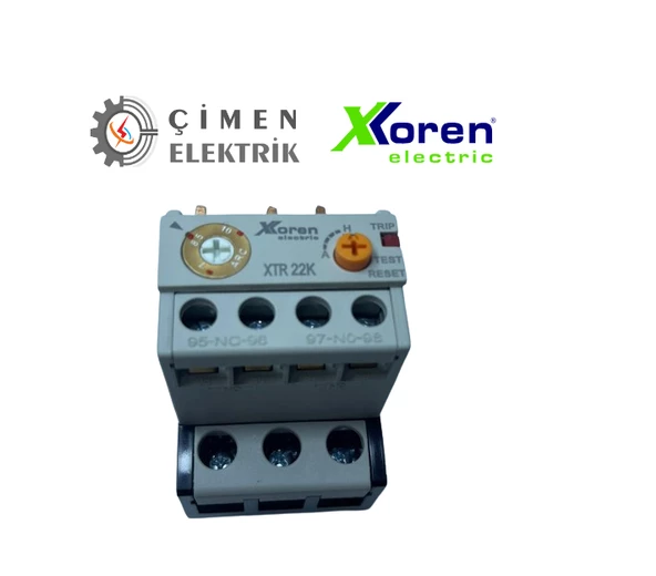 XKOREN 7-10A Geçmeli Termik Röle XTR22K-10SA-7-10