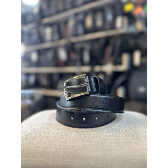 TRG POLO SİYAH DERİ KEMER ürün görseli 1