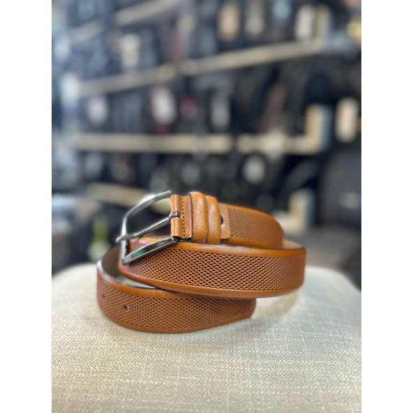 TRG POLO TABA HAKİKİ DERİ ERKEK KEMERİ - Resim 2