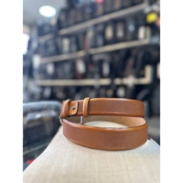 TRG POLO TABA HAKİKİ DERİ ERKEK KEMERİ - Resim 4