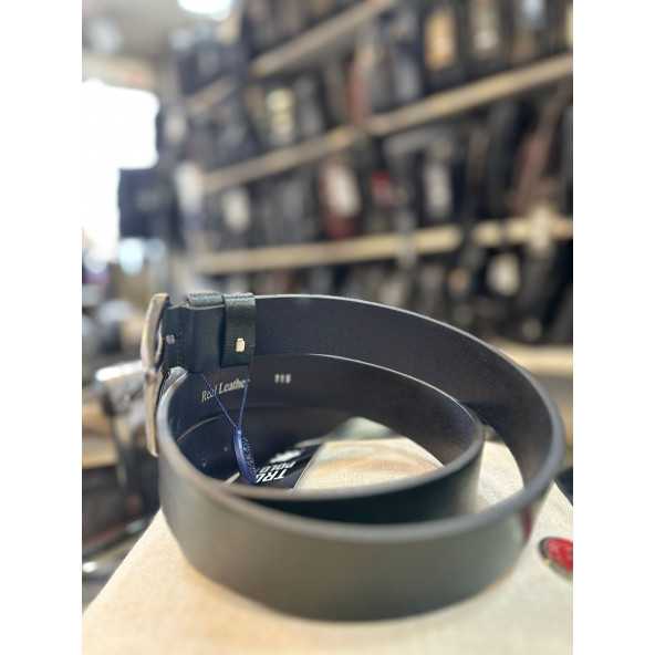 TRG POLO YEŞİL HAKİKİ DERİ ERKEK KEMERİ-4CM - 5