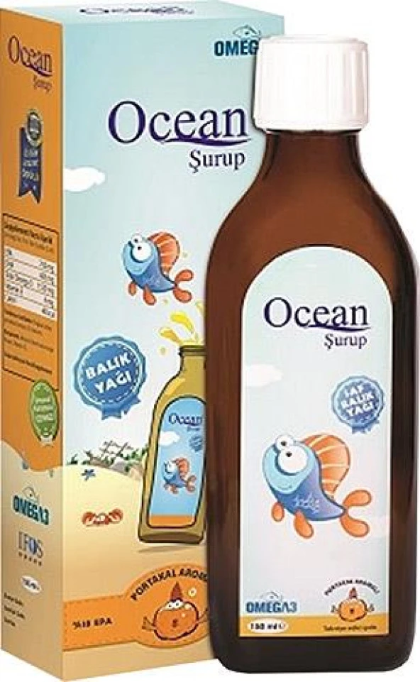 Orzax Ocean Omega3 Şurup 150 Ml - Portakal