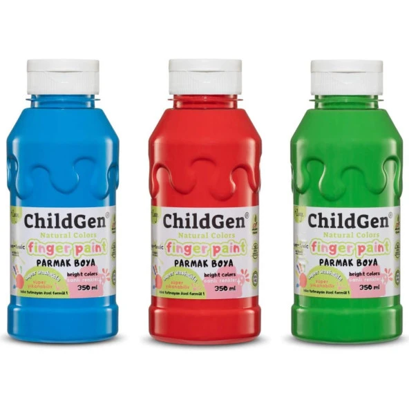 ChildGen Mini Sanatçı Boya Seti - Şövale Tuval Parmak Boya Sulu Boya Seti 3 - 6