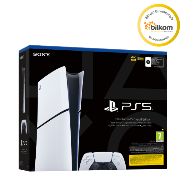 PS5 Slim Digital Edition 1 TB SSD Oyun Konsolu -BİLKOM GARANTİ