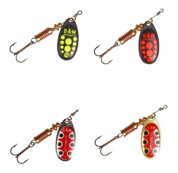 Dam Effzett Standard Spinner Black Yellow