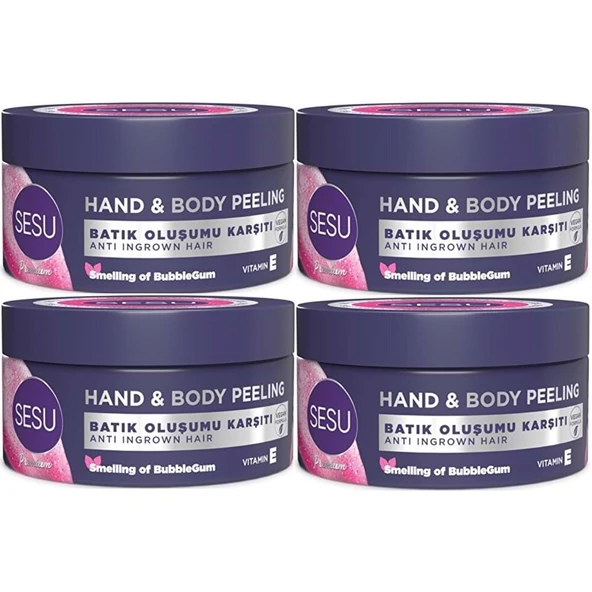 Sesu Vücut Peelingi 250ML (Hand & Body Peelıbg) (4 Lü Set) ürün görseli