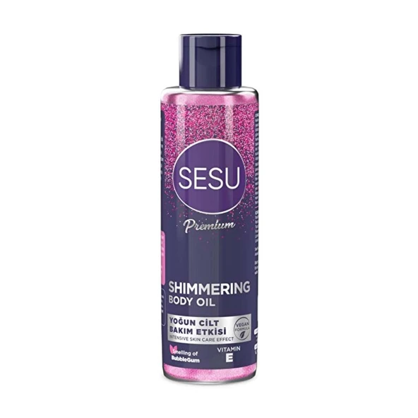 Sesu Simli Cilt Bakım Yağı 150ML (Shımmering Body Oıl) (6 Lı Set) - 2