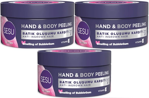 Sesu Vücut Peelingi 250ML (Hand & Body Peelıbg) (3 Lü Set)