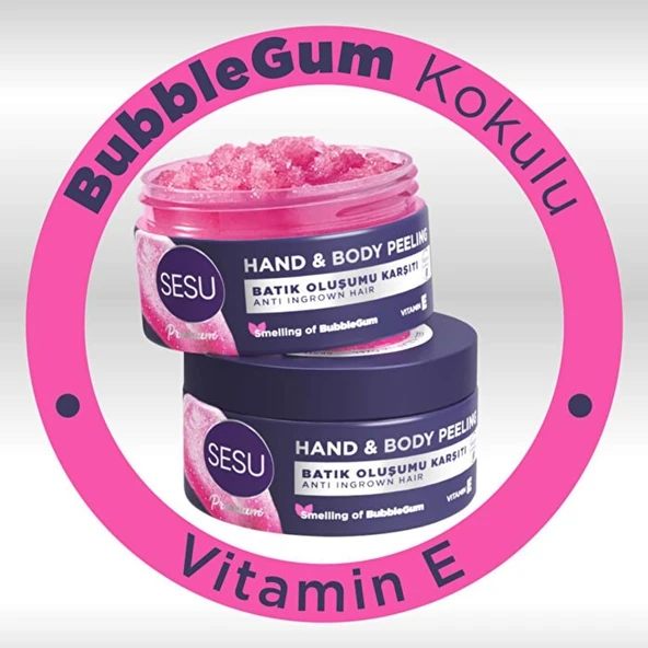 Sesu Vücut Peelingi 250ML (Hand & Body Peelıbg) (3 Lü Set) - Resim 5