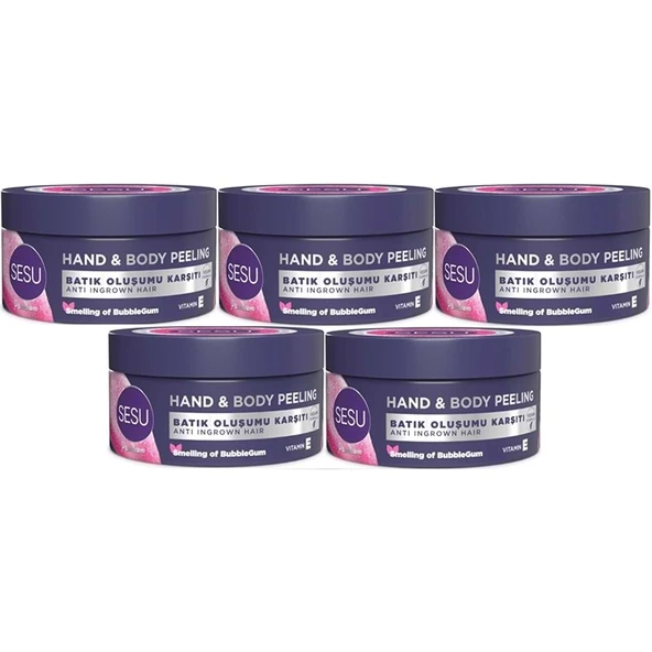 Sesu Vücut Peelingi 250ML (Hand & Body Peelıbg) (5 Li Set) ürün görseli
