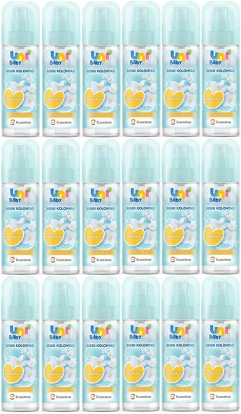 Uni Baby Bebek Kolonyası 150ML Nemlendiricili/Çiçeksi Ferahlık (18 Li Set)