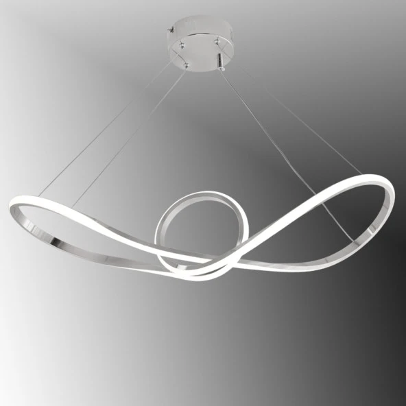 TT002-KR TT Aydınlatma Papyon Modeli Krom Kaplama Led Avize