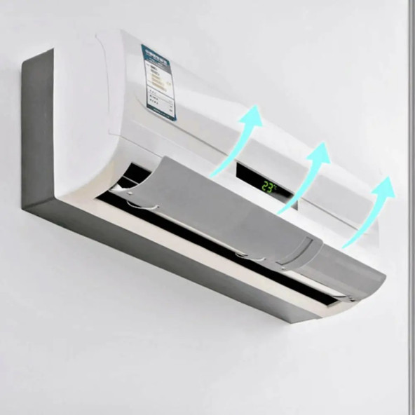 TechTic Evrensel Rüzgar Deflektörü Klima Hava Yönlendirici Mini Kaset Tipi Klima İçin Hava Kalkanı - Resim 2