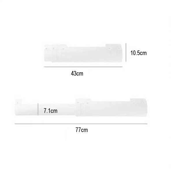 TechTic Evrensel Rüzgar Deflektörü Klima Hava Yönlendirici Mini Kaset Tipi Klima İçin Hava Kalkanı - Resim 5