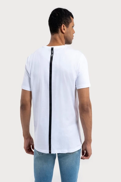 Loft 2035464 Beyaz Erkek Regular Fit Bisiklet Yaka  Normal Kesim Vısıonary Yazı Baskılı %100 Pamuk Tşört - 3