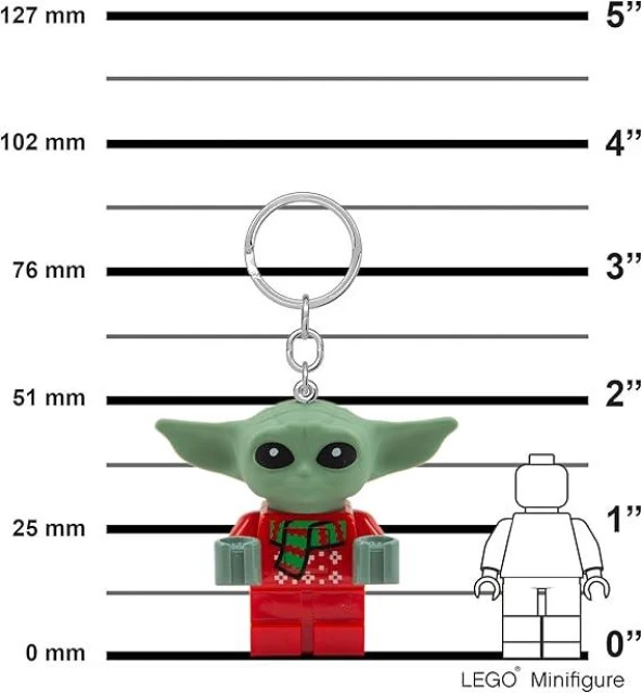LEGO Star Wars KE208H Grogu Holiday Sweater Led Key Chain - Resim 3