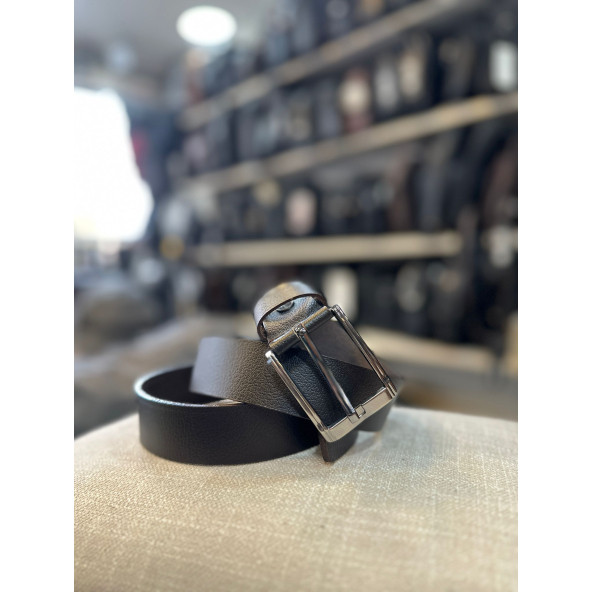 TRG POLO Kahve Hakiki Deri Erkek Kemeri-4 Cm - 2