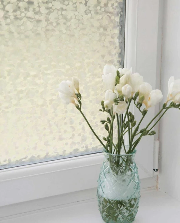 D-c-fix 349-8214 Halka Desen Kendinden Yapışkanlı Cam Folyo (67,5cm x 1mt) - Resim 7