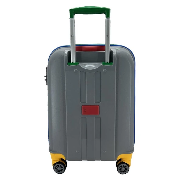 Cap Polo's Polipropilen Büyük Boy Valiz Gri - Resim 3