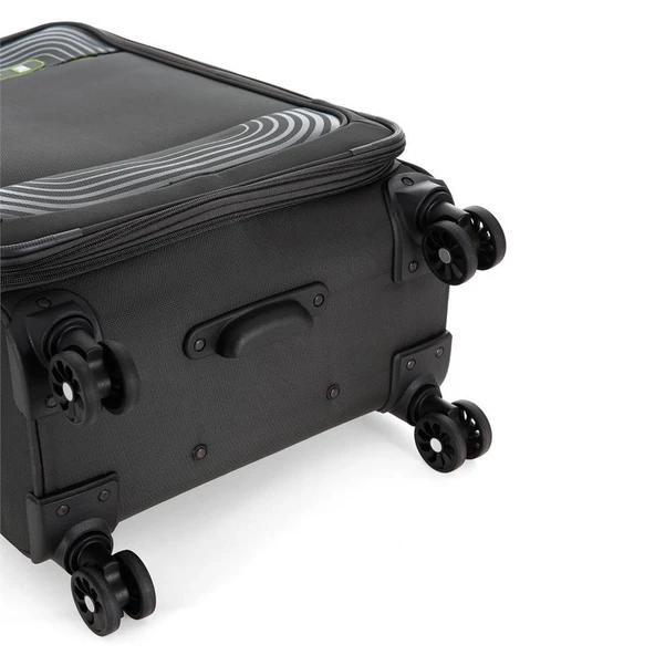 ÇÇS 620 Kumaş Orta Boy Valiz Gri - Resim 4