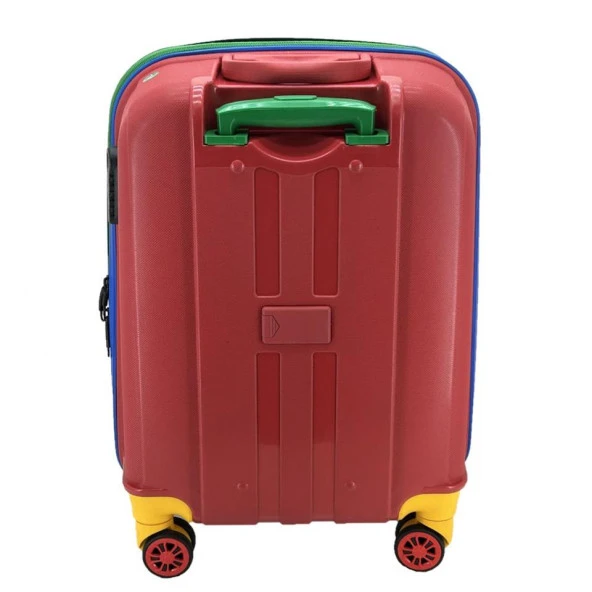 Cap Polo's Polipropilen Üçlü Valiz Set Kırmızı - Resim 3