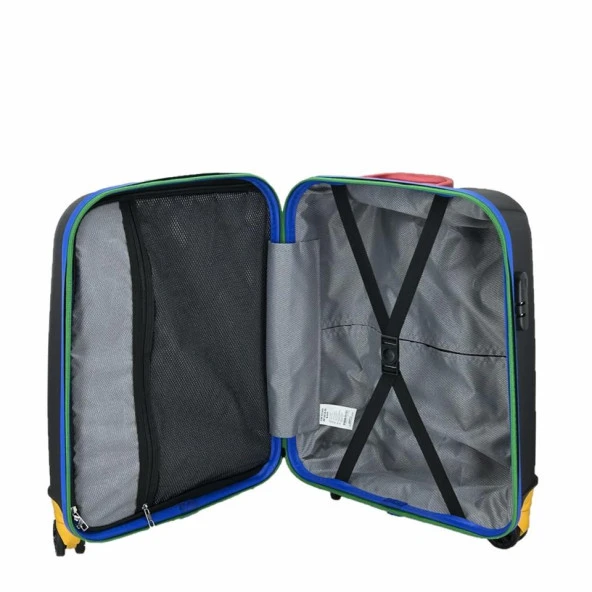 Cap Polo's Polipropilen Üçlü Valiz Set Mavi - 3